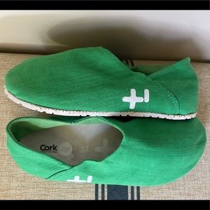 CORKlite® OTZ Shoes removable footbed Green Size 37/6.5 Canvas comfort